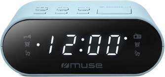RADIO RELOJ MUSE M-10 LA FM AZUL CLARO
