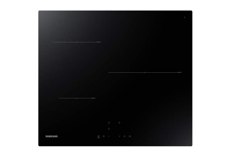 Placa Inducción Samsung NZ63T3706A1/UR - 3 Zonas (1 De 28cm), 9 Potencias, SmartTouch, 7200W