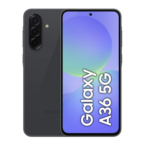 Samsung Galaxy A36 5G 8/256 GB Negro - Super AMOLED FHD+, Snapdragon 6 Gen 3, 5000 mAh, 50+8+5 MP