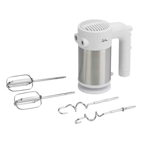 Batidora Amasadora Jata JEMA1240 - 400 W, 5 Velocidades, Inox, Blanco