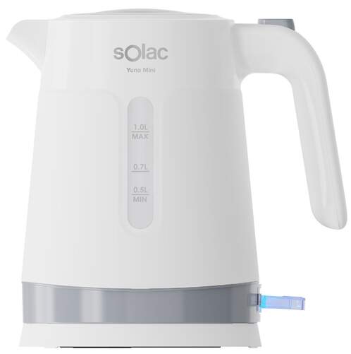 Hervidor Solac KT5852 Yuna Mini - 2200 W, 1  L, Compacto, Blanco