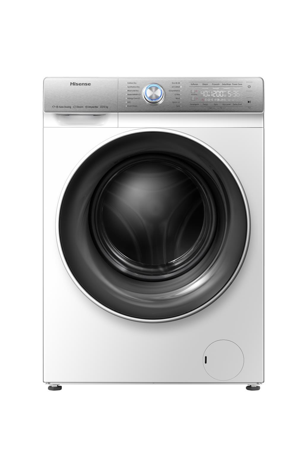 Lavadora Secadora Hisense WDQR1014EVAJM - Clase E, Lava 10kg