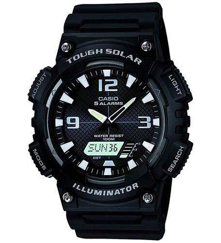 Reloj Casio Collection Hombre AQ-S810W1AEF - Esfera y correa negras, analógico, con calendario