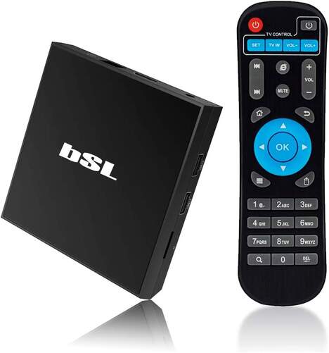 Receptor Smart TV BSL ABSL-432 - 4K, AndroidTV 9.0, Bluetooth 5.0, acepta MicroSD hasta 32 GB