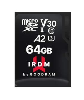 TARJ. MEM. GOODRAM MICRO SD 64GB UHS I U3 A2  ADAP