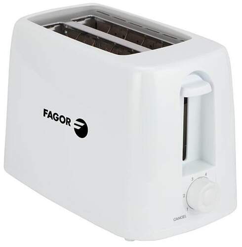 Tostador Fagor Flexytoast 650W - 2 ranuras cortas, base antideslizante, 6 intensidades