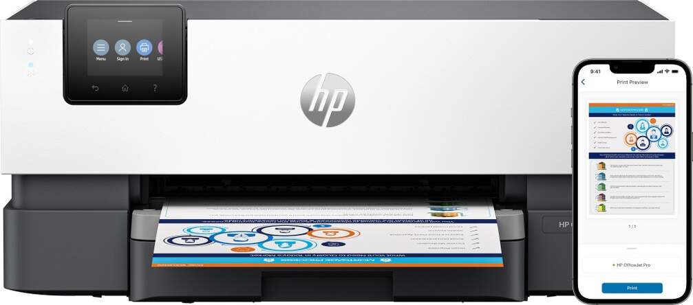 Impresora HP Officejet Pro 9110B - Inyecci&oacute;n de tinta, seguridad din&aacute;mica, resoluci&oacute;n m&aacute;x 4800x1200