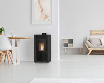 ESTUFA A PELLET RED POD FIRST 8KW BLACK