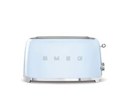 Tostador Smeg TSF02PBEU Azul - 1500W, 2 ranuras, 6 Intensidades, Descongelar, Recalentar
