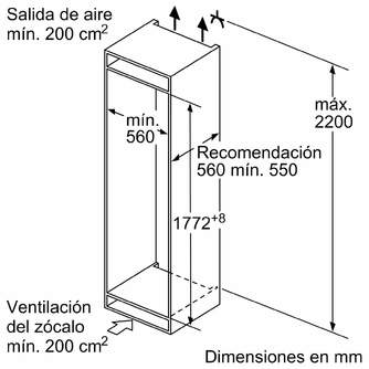 FRICOM. BOSCH KIN86VFE0 177x56x55 NF INT