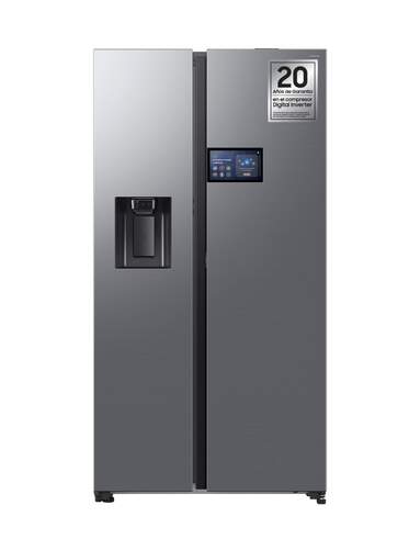 Frigorífico Samsung RS90F64EETEF - 179x92 cm, Pantalla LCD, Clase E, Inox