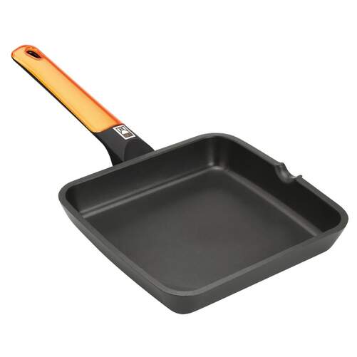 Asadora Bra Efficient Orange - 22 cm, Aluminio Forjado, Negro, Naranja