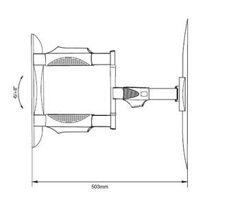 SOPORTE TV DCU 70100040 FULL MOTION 3 BRAZO 32-55%%%quot;