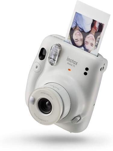 Cámara Instantánea Fujifilm Instax Mini 11 Blanca - Flash, Modo Selfie