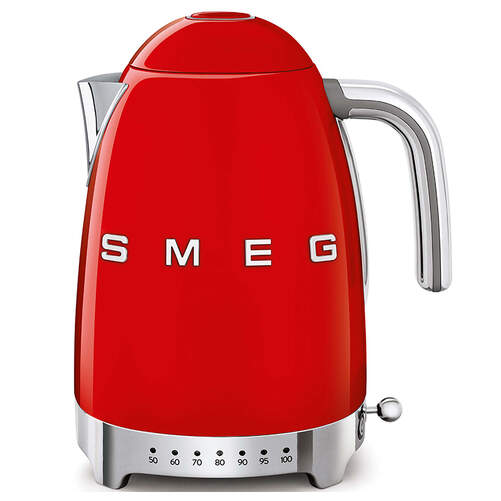 Hervidor Smeg KLF04RDEU Rojo - 2400W, 1.7 Litros /7 Tazas, Filtro Acero Inoxidable