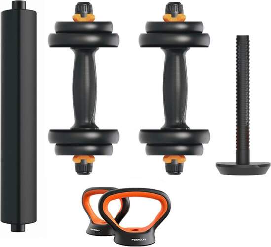 Kit Mancuernas Xiaomi ORMANC30V2P - Seguimiento App Bluetooth, Hasta 30kg