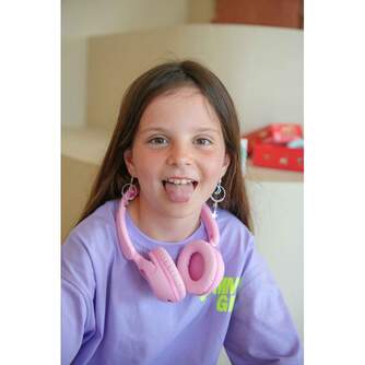 AURICULARES DCU INFANTILES DIADEMA CABLE ROSA