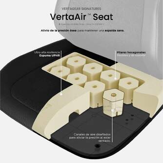 SILLA GAMING VERTAGEAR SL1800 BLACK ERGONOMIC ED