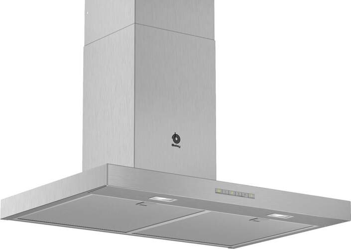Campana Decorativa Balay 3BC077EX - 75cm, Extracción máx 756m3/h, 4 Potencias, Filtro Multicapa,Inox