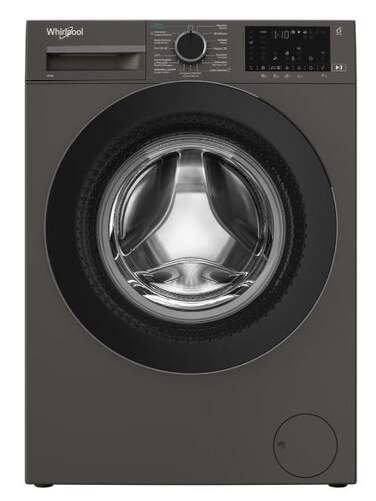 Lavadora Whirlpool WAM07GBSPT - 10 kg, 1400 rpm, Clase A-10%, 15 programas, App Home Whiz, Gris