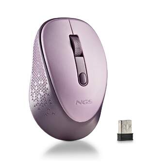 RATON NGS WIRELESS DEW LILAC SILENCIOSO 2.4GHZ