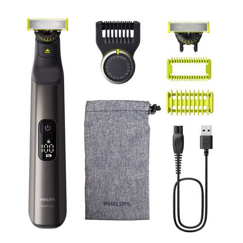 Barbero PhilipsQP6552/15 Oneblade - Autonomía 120 min, Mojado y Seco, Gris