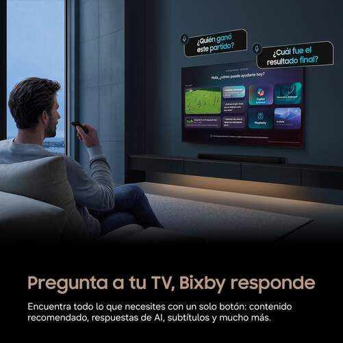 TV Samsung 85" MicroRGB TMR85R85H - 4K Ultra HD, Smart TV Tizen, altavoces 30W, 240 Hz, HDR10+
