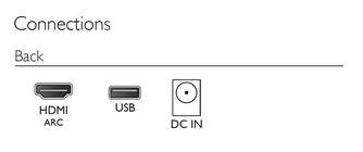 BARRASONIDO PHILIPS TAB4000 2.0 60W HDMI-ARC BT