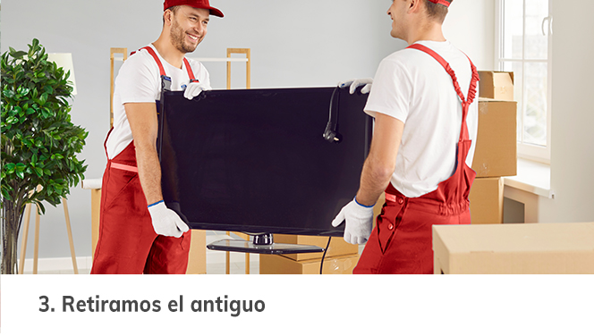 Te retiramos el antiguo