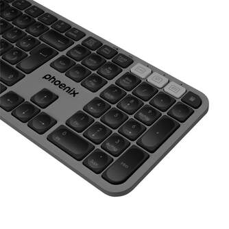 TECLADO PHOENIX K300 BLUETOOTH DUAL NEGRO