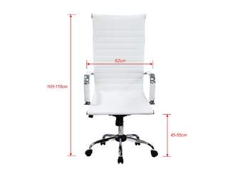 SILLA OFICINA EQUIP TAPIZADO ACANALO RESP ALTO BLA