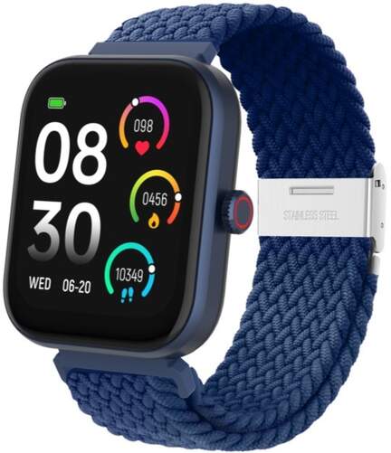 Smartwatch DCU Los Angeles Azul - Incluye 2 correas, de Nailon y de Silicona