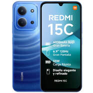 Xiaomi Redmi 15C NFC 4/256 GB Azul - 6,9", Helio G81 Ultra, 6000 mAh, C&aacute;mara doble 50 MP