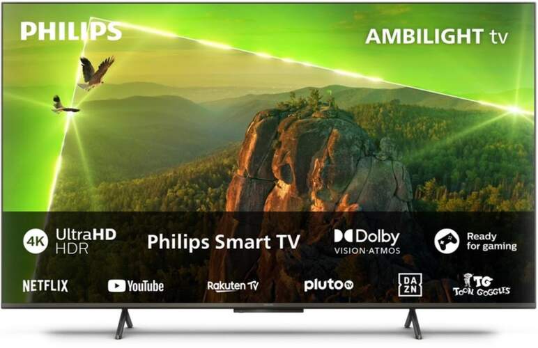 TV 50" Philips 50PUS8118/12 - 4K, Smart TV, HDR10+, Ambilight, Dolby Vision/Atmos 20W, HDMI 2.1