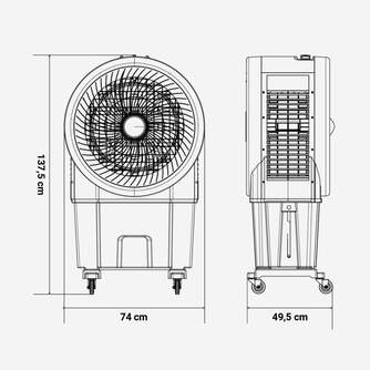 CLIMATIZADOR EVAP. U.BLUE TULUM 7090 90L 10000M3/H