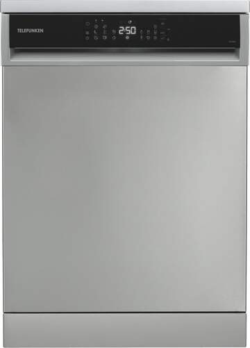 Lavavajillas Telefunken TLK315X - Clase D, 60cm, 3ª Bandeja, 8 Progr., 9L, Secado AutoDoor, Inox