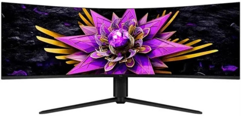 Monitor TCL 57" Curvo 57R94 - Dual 4K QD-MiniLED, 120 Hz, 32:9, Stand universal inclinable