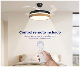 VENTILADOR TECHO RET ARTICA AVTECHR72NM NGR MD 72W