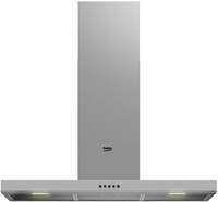 Campana Decorativa Beko BHCB91622BXH - Clase B, 90cm, 613m3/h, 3 Velocidades, 69dB, Inox