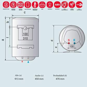 TERMO ARISTON PRO1 ECO DRY MULTIS 100 3201999