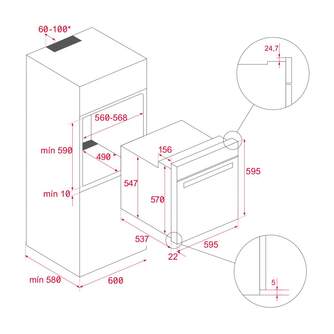 HORNO TEKA HCB6538 INOX GT ME DSP A  EXC 111020044