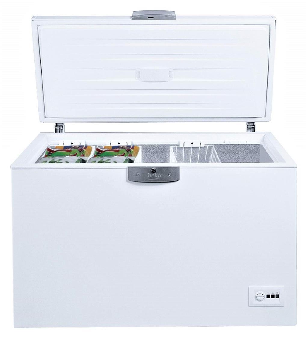 Congelador Horizontal Beko HSA47520 - A+, 155cm, 451 L, Cíclico, Blanco