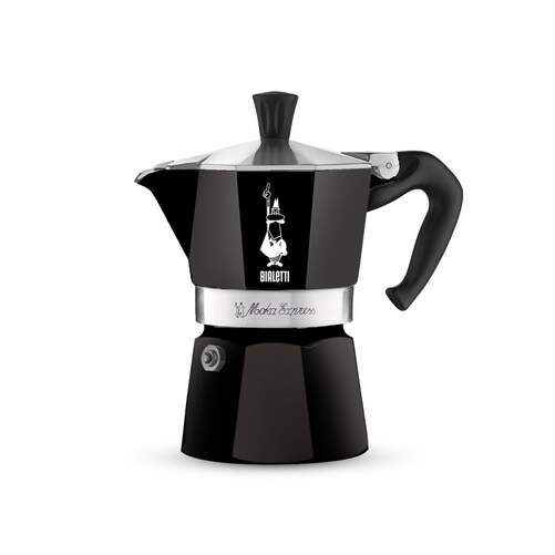 Cafetera Italiana Bialetti New Moka - Inducción, 4 Tazas, Negro