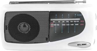 TRANSISTOR ELBE RF-52 PORTATIL ALTAVOZ BLANCO