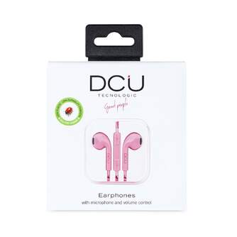 AURICULARES DCU JACK 3,5MM STEREO ROSA