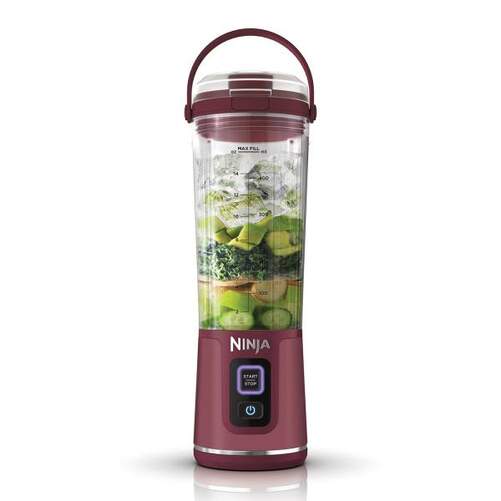 Batidora de vaso Ninja BC151EUBK - 5V, port&aacute;til con carga USB, 530 ml capacidad, 6 cuchillas