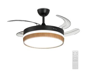 VENTILADOR TECHO RET ARTICA AVTECHR72NM NGR MD 72W