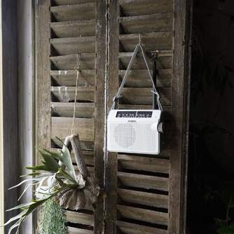 RADIO PORTATIL SANGEAN PR-D6 BLANCO FM/AM