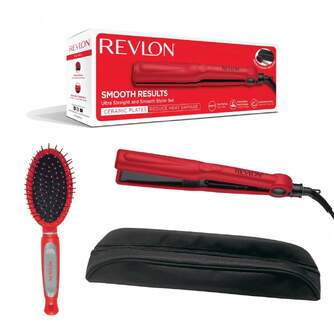 PLANCHA PELO REVLON RVST2176GPE DIG.ESTUCHE Y CEPILLO