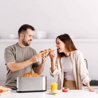 TOST. TAURUS MY TOAST LEGEND 1R LARGA INOX 1000W